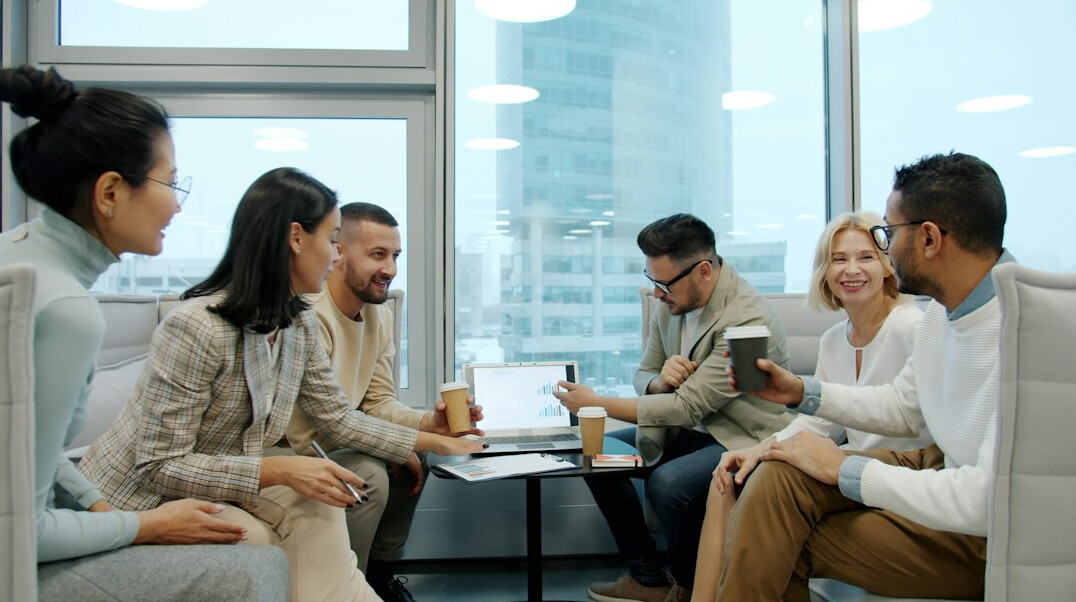 people having conversation